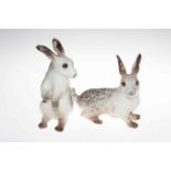 Two Winstanley Hares, size 3.