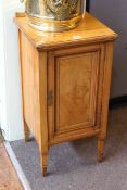 Victorian satinwood pot cupboard, 37.5cm by 77cm.