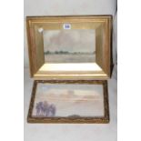 William Lee Hankey, two landscape watercolours, in glazed frames, 15cm by 22cm and 19cm by 28cm.