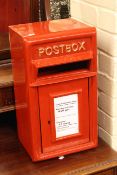 Red Post Box design wall mountable letter box.