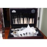 Butler Cavendish Collection of Kings Pattern cutlery in fitted case.