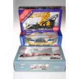 Three boxed toys including Siku Crane Hire, Car Ferry and Corgi Classics Heavy Haulage 31009.