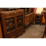 1930's oak mirror back sideboard,