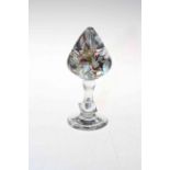 Art glass pedestal paperweight, 17cm.