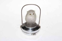 Pifco owl car mascot, 15cm.