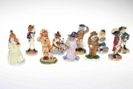 Collection of ten Jacobs of Whitby figures with certificates.
