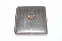 RMS Athenia cigarette case, first British ship of WWII sunk by U-Boats.