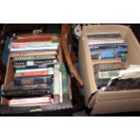 Two boxes of books including Reference Books, Auction Catalogues, etc.