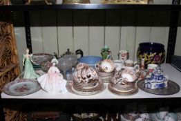 Collection of ceramics including Royal Doulton 'Sunday Best', glass, metalwares, etc.