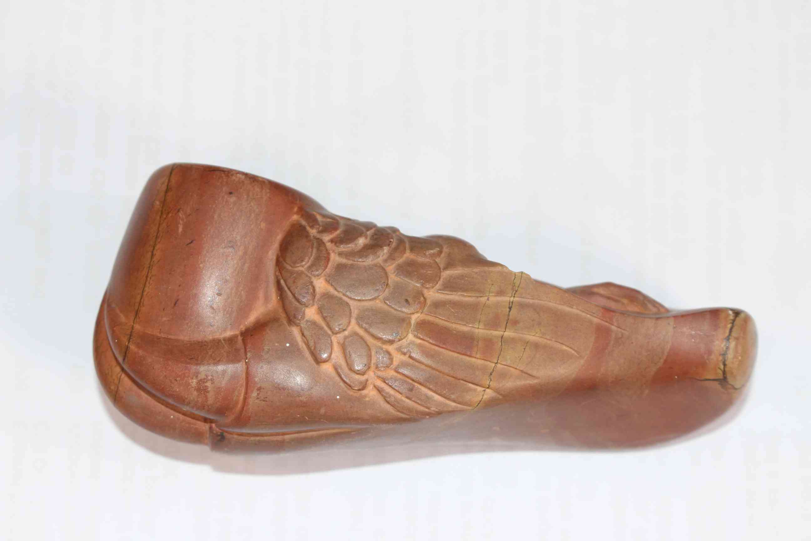 North American stoneware pipe, 11cm length. - Image 3 of 5