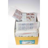 Collection of first class, second class and other face value UK stamps,