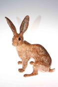 Winstanley Pottery Brown Hare, size 9.