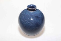 Chinese 'Robins Egg' glazed vase, four character mark to base, 10cm.