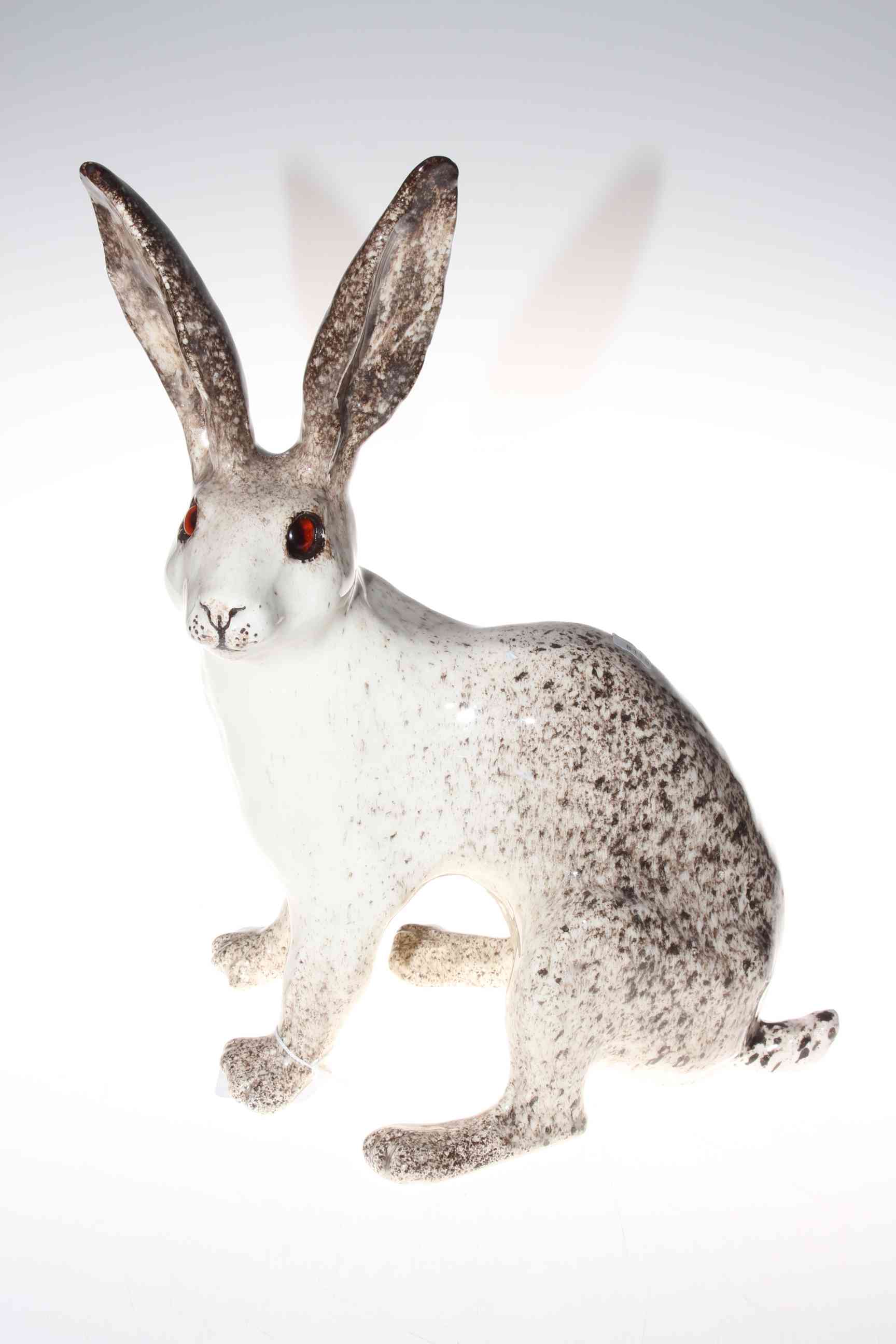 Winstanley Pottery Arctic Hare, size 9.