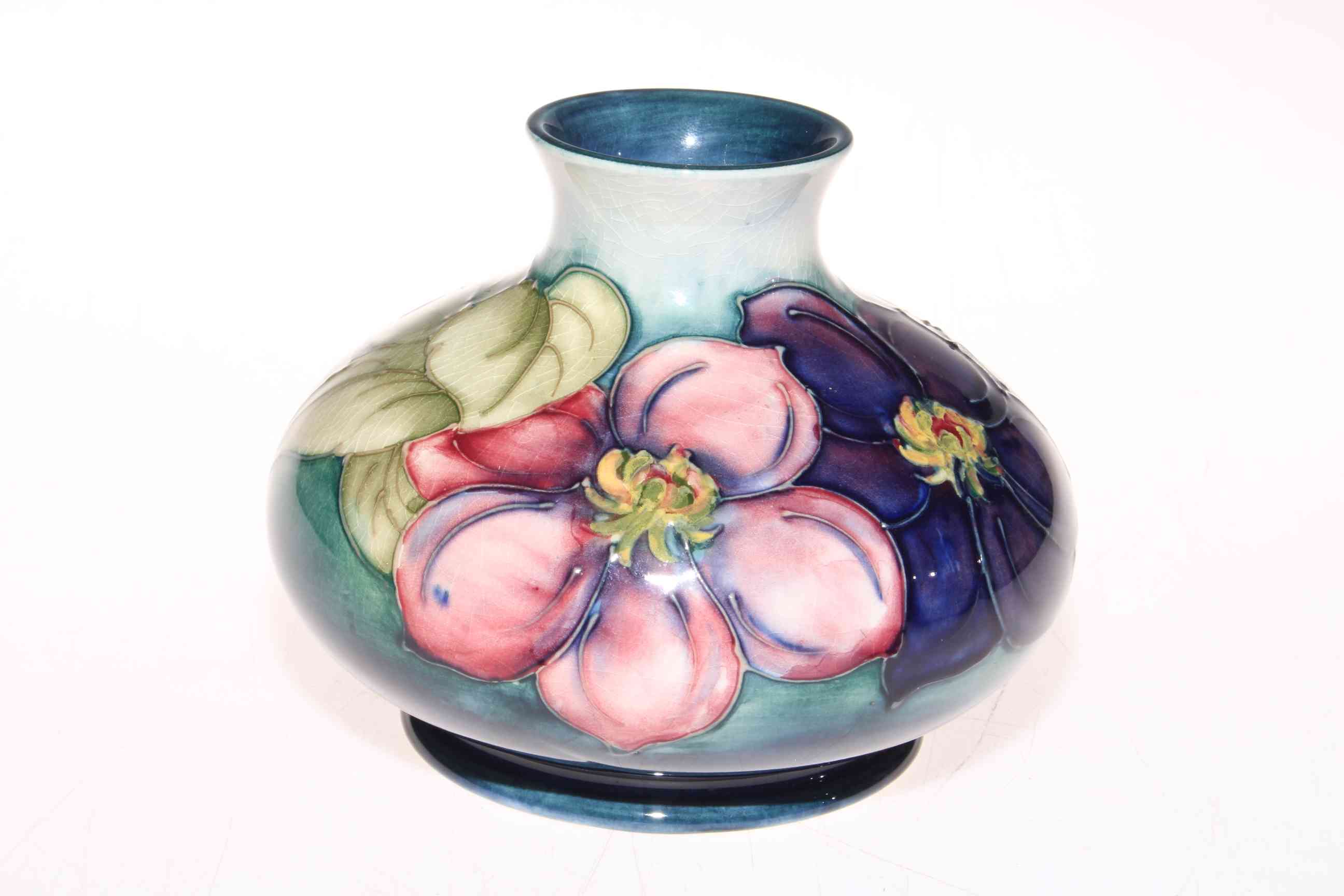 Moorcroft Anemone vase, 13cm.