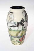 Moorcroft Whitby Lighthouse vase, 20cm.