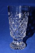 Waterford Crystal pedestal vase.