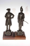 Pair of regimental figures.