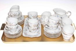 Paragon 'Enchantment' twenty one piece tea set and Duchess 'Tranquility' twenty one piece tea set.