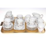 Paragon 'Enchantment' twenty one piece tea set and Duchess 'Tranquility' twenty one piece tea set.