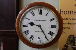 Lumbers, Leicester, fusee wall clock.