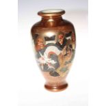 Satsuma vase decorated with dragon and figures, 25.5cm.