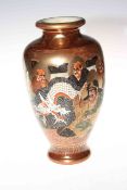 Satsuma vase decorated with dragon and figures, 25.5cm.