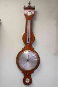 Early 19th Century satinwood barometer, Armadio & Son, St. John Str.