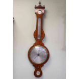 Early 19th Century satinwood barometer, Armadio & Son, St. John Str.