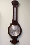 Early Victorian rosewood barometer, W.