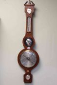 19th Century mahogany barometer, A.