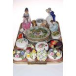 Good collection of decorative china including Royal Copenhagen and Bing & Grondahl figures, posies,