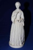 T. Hilary Bonham Carter Parian figure, Florence Nightingale, 43cm.