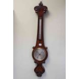 Early Victorian mahogany barometer, Brooks, Ludgate Street, London,