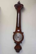 Early Victorian mahogany barometer, Brooks, Ludgate Street, London,