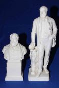 Minton Parian figure of COLIN MINTON CAMPBELL, after T.