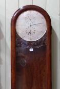 'Exhibition 1851' mahogany regulator longcase clock with circular silver dial signed Taffinder,