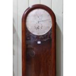 'Exhibition 1851' mahogany regulator longcase clock with circular silver dial signed Taffinder,