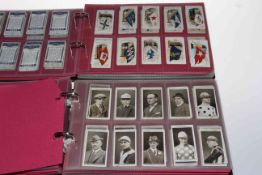 Two albums of full and part set Ogden's cigarette cards including By The Roadside,