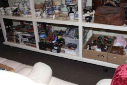 Large collection of toys, dolls, telescope, action figures, Star Wars figures, Wii Games, etc.