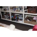Large collection of toys, dolls, telescope, action figures, Star Wars figures, Wii Games, etc.