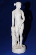 Copeland Parian figure The Greek Slave with Chain, 47.5cm.