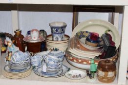 Collection of Royal Doulton Kang-He, figurines, stoneware, magazines, etc.