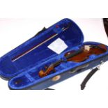 Stentor Student I violin with bow and case.