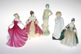 Collection of five Royal Doulton figures including Sophie, Emma and Darling HN1319.