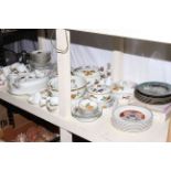 Large collection of Worcester Evesham tableware, Villeroy & Boch collectors plates, etc.