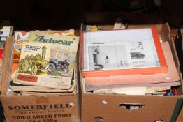 Collection of circa 1929 to 1970's car motoring magazines, including Motor (Show Special Number,