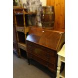 19th Century mahogany three tier etagé having two drawers and turned pillars,