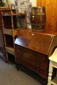 19th Century mahogany three tier etagé having two drawers and turned pillars,