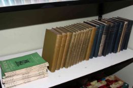 The Studio: eleven green bound and ten blue bound volumes, and twenty four magazines from 1920's.